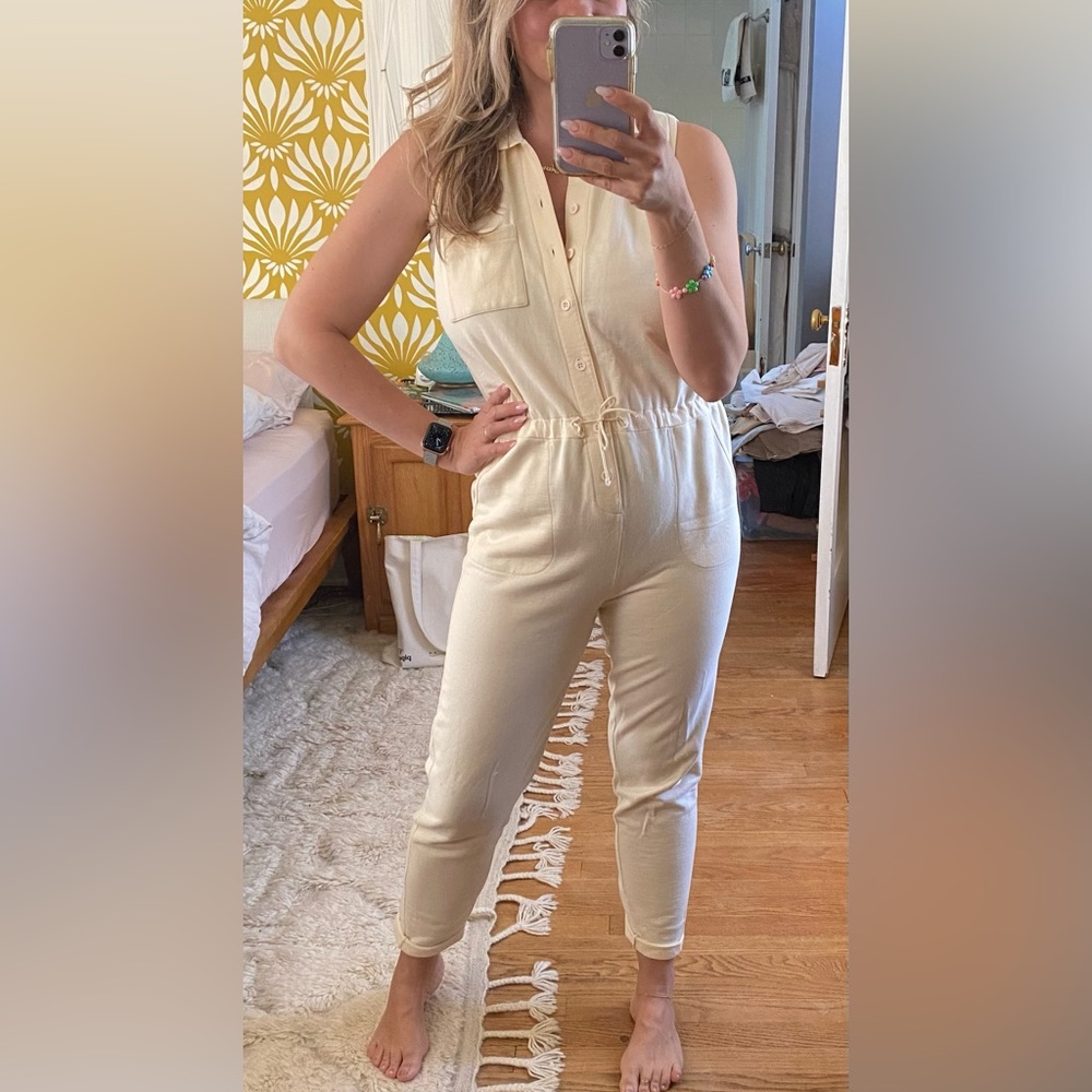 Vintage Liz Claiborne Liz Kids Cream Romper